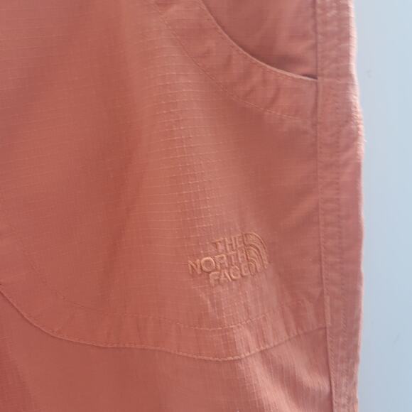 North Face Pants‎ Womens 6 Orange Ripstop Cargo Capri Hiking Trail Cropped - Picture 3 of 10